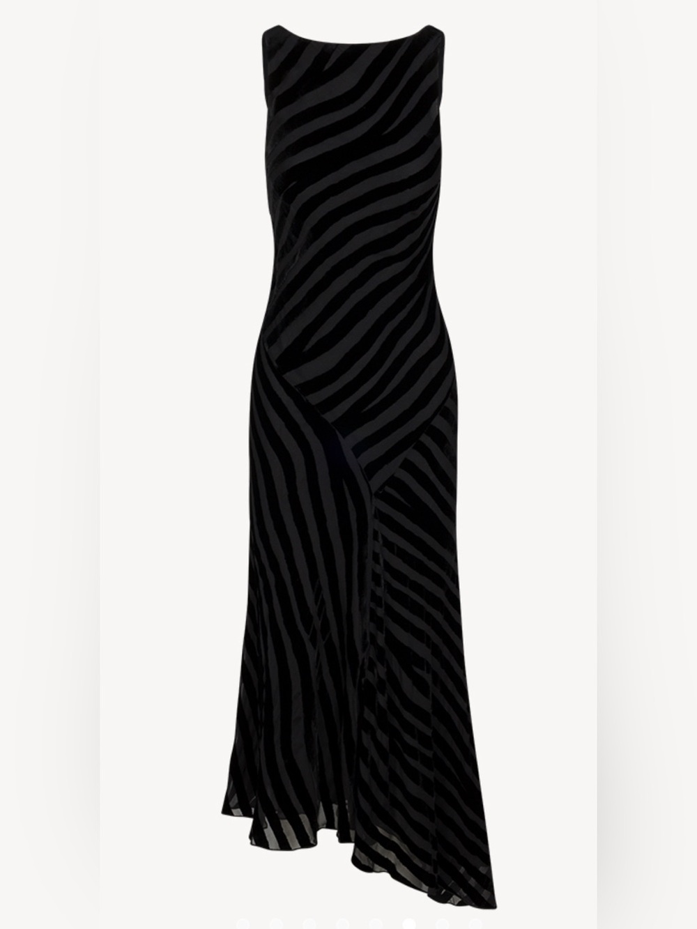 ✨ Réalisation Par Romy Dress | Devoré Stripe Velvet | NWOT | $420 Retail ✨ - Picture 2 of 6